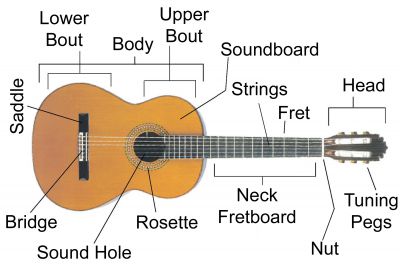 Classical Guitar Part Names